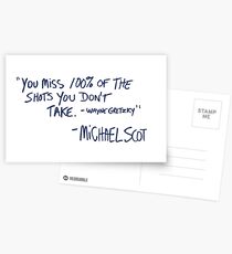 the office quote Postcards