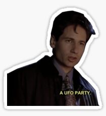 a ufo party Sticker