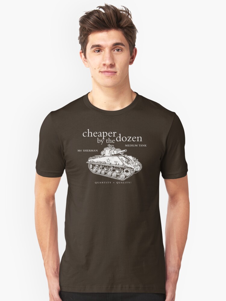 Alternate view of M4 Sherman Tank Slim Fit T-Shirt
