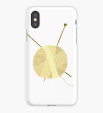 Hand drawn ball of yarn iPhone Case