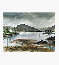 rainy day in Plockton Photographic Print