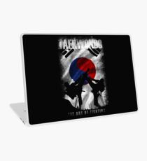 Vinilo para portátil Taekwondo Mountain Fighter White Vintage 2 - Arte marcial coreano