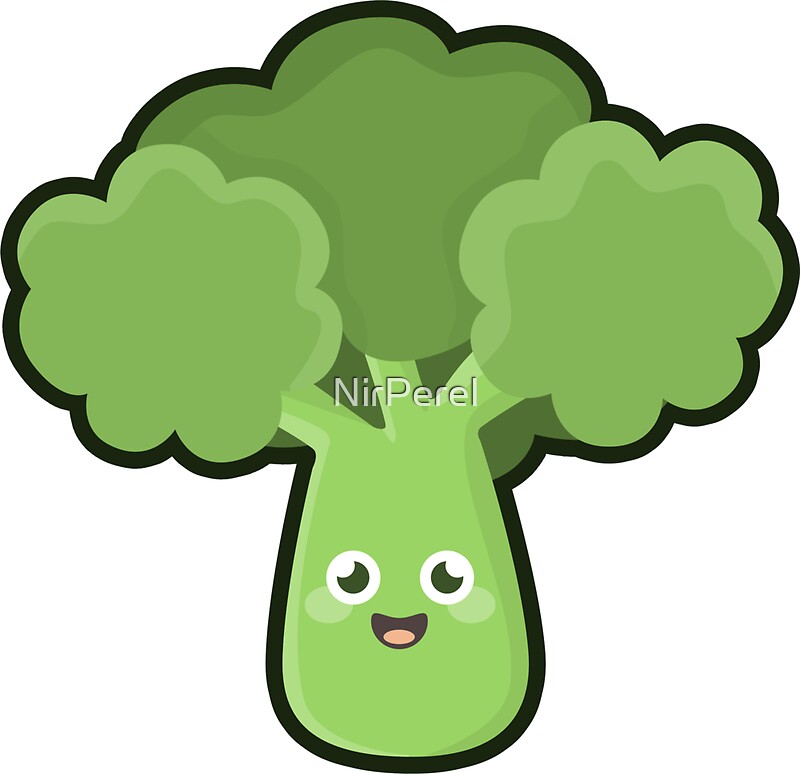  Kawaii Broccoli  Stickers by NirPerel Redbubble