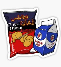 Oman Chips and Laban Up Duo Sticker