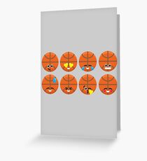 Emoji Gebäude - Basketball Grußkarte