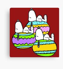 Snoopy Easter Canvas Print