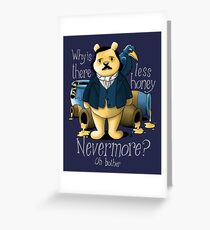 Edgar Allan Pooh Greeting Card