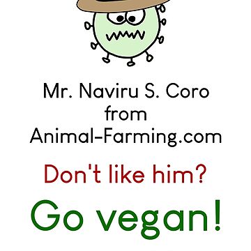 Artwork thumbnail, Mr. Naviru S. Coro - vegan messge by reIntegration