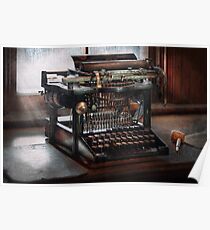 Steampunk - Typewriter - A really old typewriter Poster