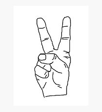 Peace out Photographic Print