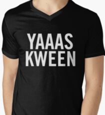 YAS KWEEN Men's V-Neck T-Shirt