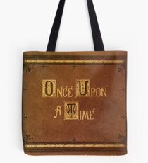 Once Upon A Time - Large Text Cover Tote Bag