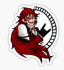 Schnitter in Rot Sticker