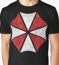 Resident Evil Umbrella Typography Graphic T-Shirt