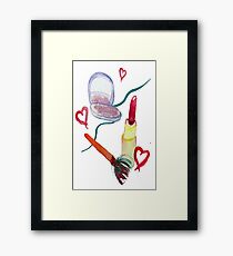 Makeup Time Framed Print
