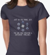 Community: Different Timelines Women's Fitted T-Shirt