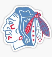 Chicago Blackhawks Flag Logo Sticker