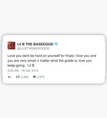 Lil B Tweet - finals Sticker
