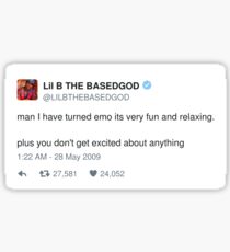 Lil B Tweet - emo Sticker