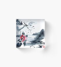 Sumi-e Acrylic Block