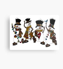 Snow Play Metal Print