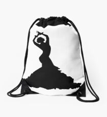 Flamenco woman Drawstring Bag