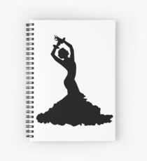 Flamenco woman Spiral Notebook