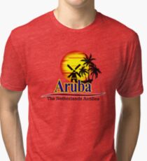 The Netherlands Antilles, Aruba Tri-blend T-Shirt
