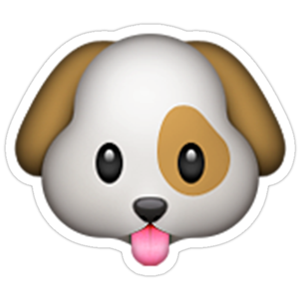 Emoji Dog Sticker Von Animalz Redbubble