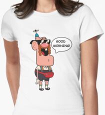 Uncle Grandpa, Good Morning Women's Fitted T-Shirt
