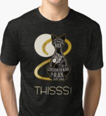 Hocus Pocus Cat Spell - Just. Like. This! Tri-blend T-Shirt