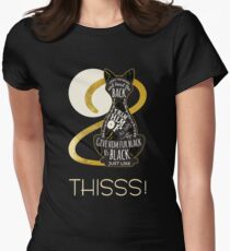 Hocus Pocus Cat Spell - Just. Like. This! Women's Fitted T-Shirt