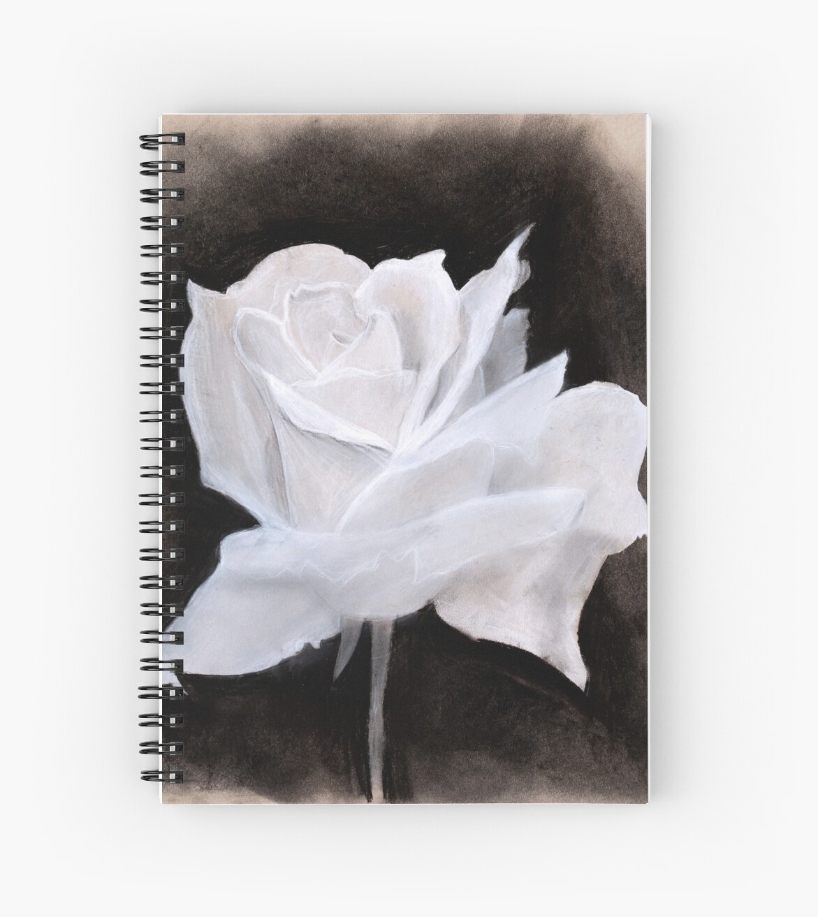 This is a graphic of Dynamic Charcoal Rose Drawing It is a graphic of Dynamic Charcoal Rose Drawing