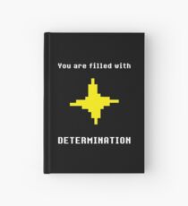 Cuaderno de tapa dura UNDERTALE - CAMISETA DE DETERMINACIÓN (PUNTO DE SEGURIDAD)