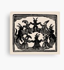 Witches Circle Dance Canvas Print