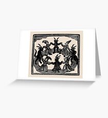 Witches Circle Dance Grußkarte