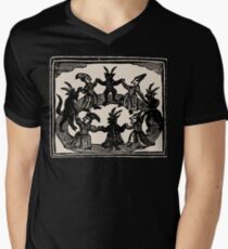 Witches Circle Dance T-Shirt mit V-Ausschnitt