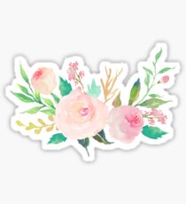 Pastell Aquarell Blumenstrauß Sticker