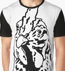 Black and White Alberta Chicken by JTownsend Graphic T-Shirt