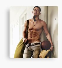 Channing Tatum shirtless Metal Print