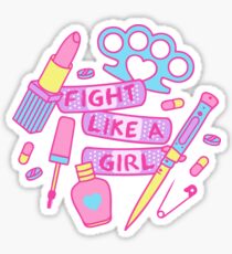 Girl Fighter Sticker