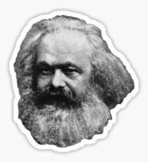 Karl Marx Schwimmender Kopf Sticker