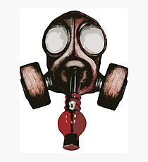 gas mask bong Photographic Print