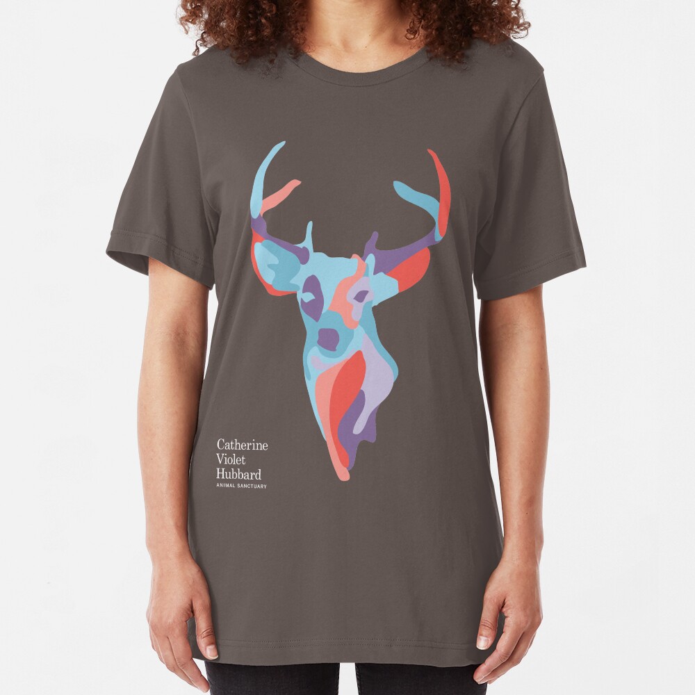 Catherine's Deer - Dark Shirts Slim Fit T-Shirt