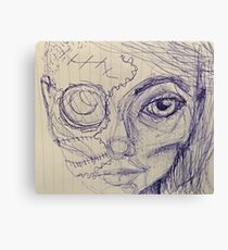 Cyber girl, a mixup Canvas Print