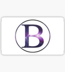 Letter B Galaxy Stickers | Redbubble