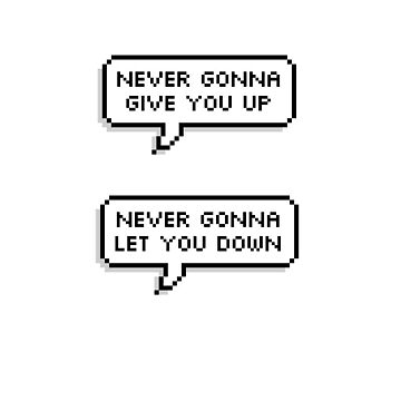 Rick Astley Never Gonna Give You Up Sticker for Sale by lukew30