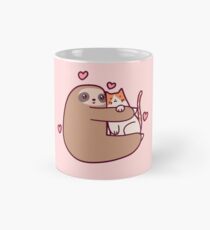 Sloth Loves Cat Mug