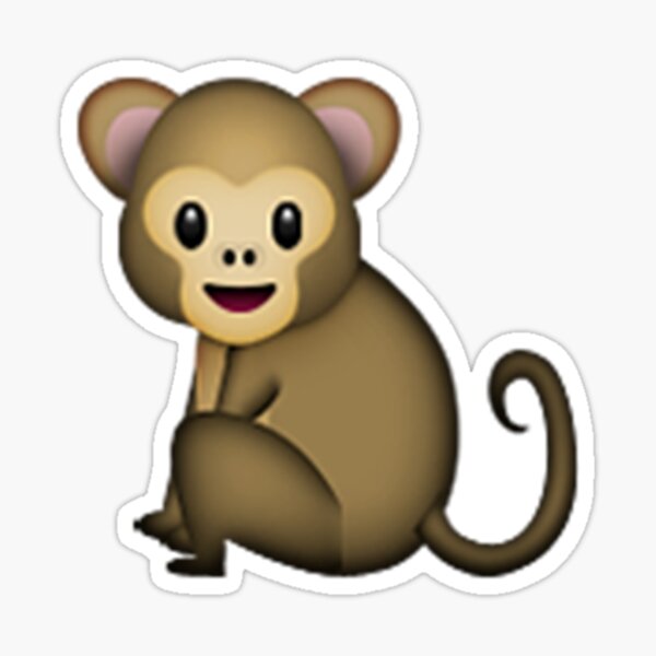 monkey emoji soft toy