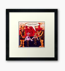 Giants Like Veggie Burgers Framed Print